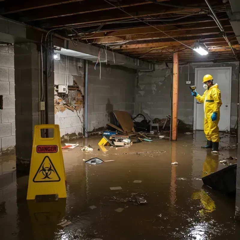 Flooded Basement Electrical Hazard in Fountainhead-Orchard Hills, MD Property